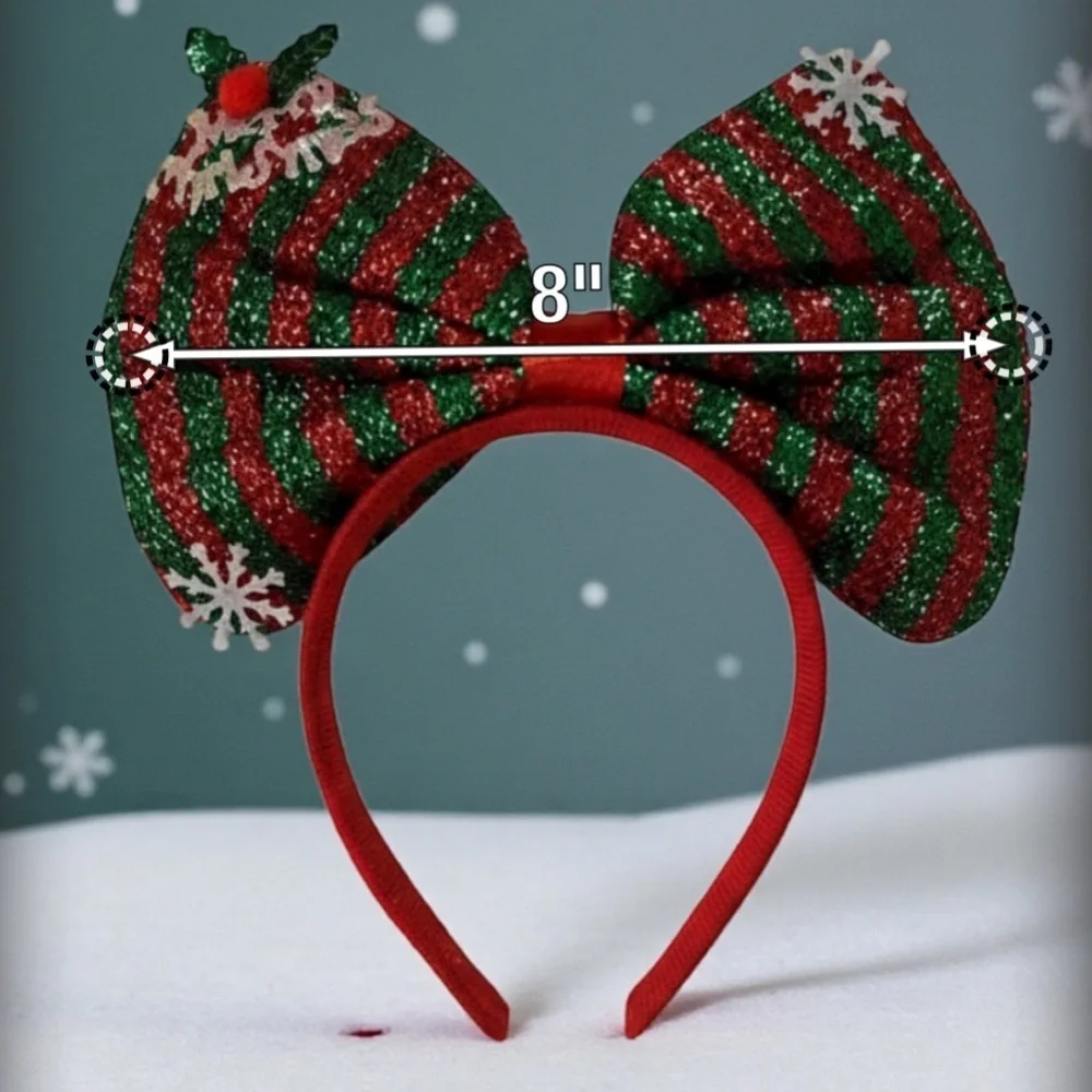 Minnie Mouse Christmas Snow Flake Ears